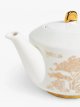 Fine China Teapot, 1.1L, White/Gold