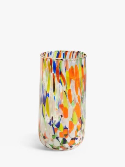 Confetti Coloured Glass Highball, 350ml, Multi